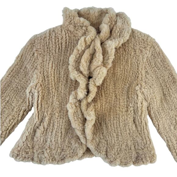 Ferragamo Shearling Ruffle Jacket - Picture 5 of 13